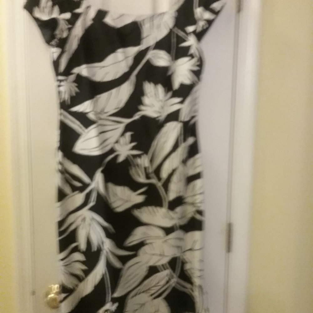 Evan Picone Black and White above the knee Dress